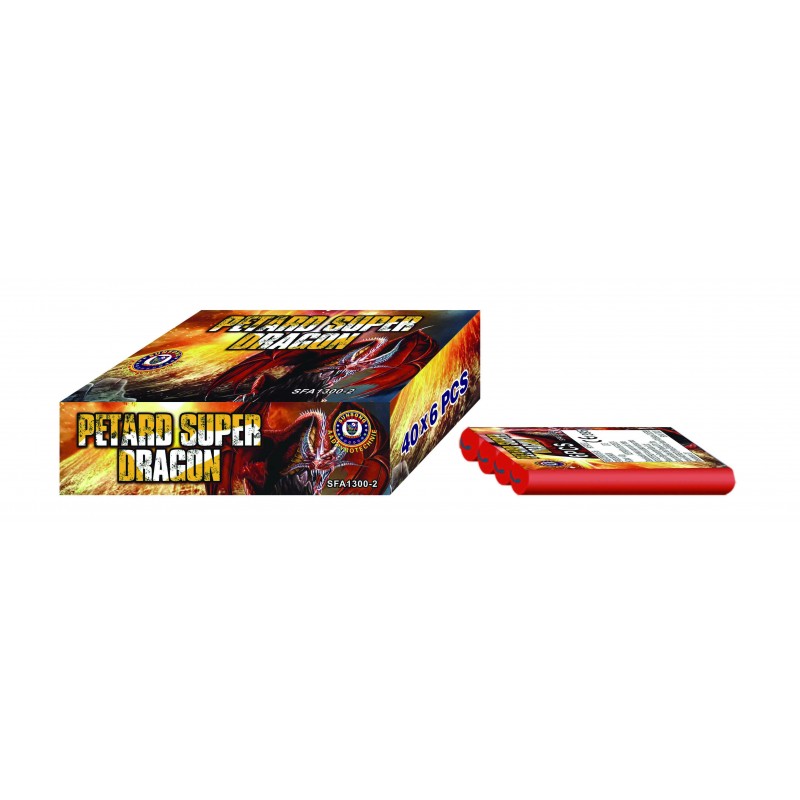 (lot de 4 paquets) PETARDS SUPER DRAGON
