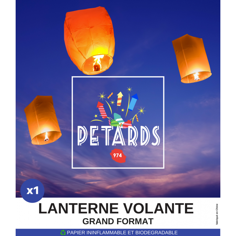 lot de 5 LANTERNES VOLANTE PETARDS974