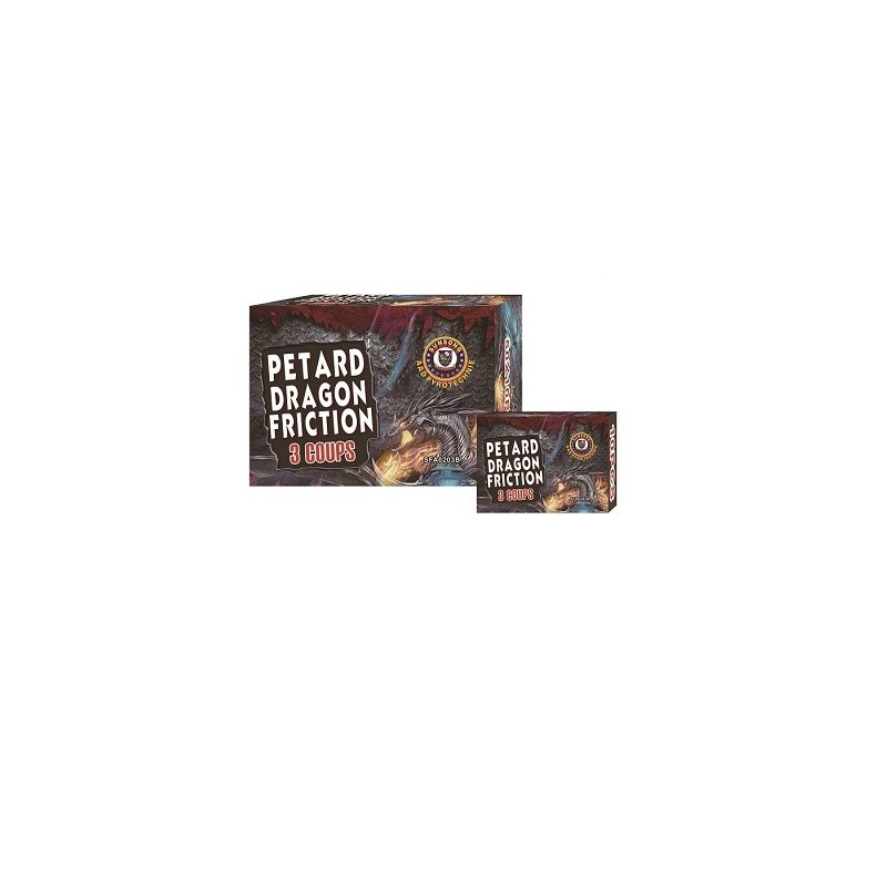 ( lot de 5boites) PETARDS DRAGON FRICTION 3coups