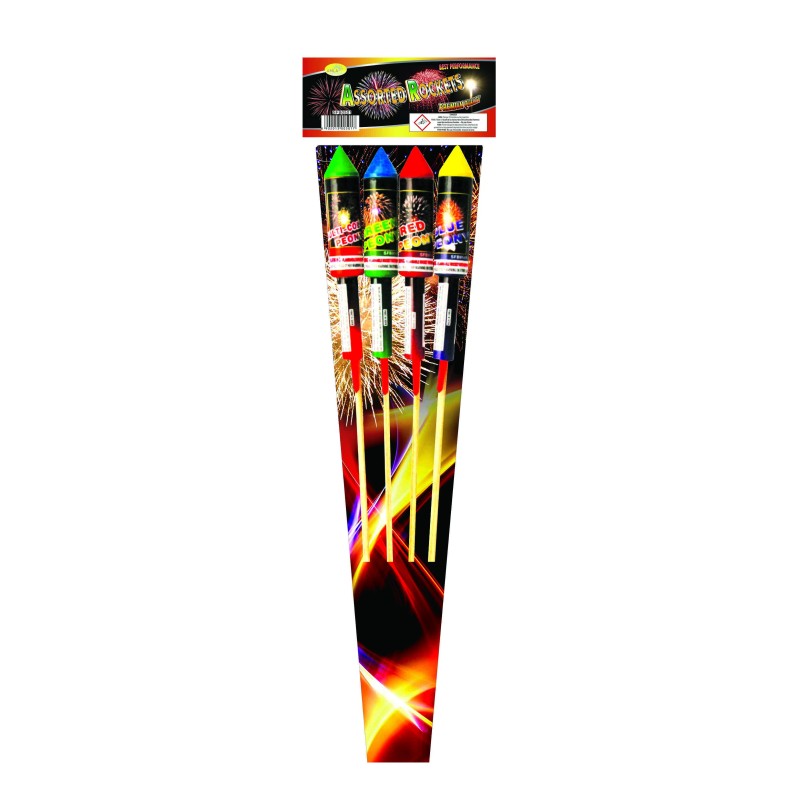 Assortiment de 4 Fusées calibre 25mm