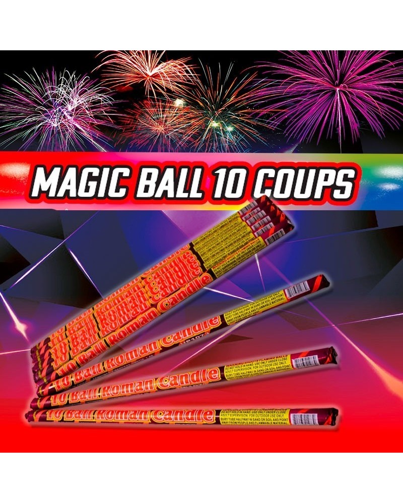 CHANDELLE MAGIC BALL 10 COUPS (lot de 2paquets) CHANDELLE MAGIC BALL 10 COUPS (lot de 2paquets)
